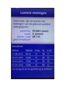 MeetPat saturatie resultaat